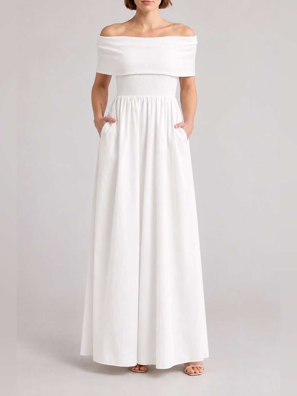 60. Love By Design • Off-Shoulder White Dress